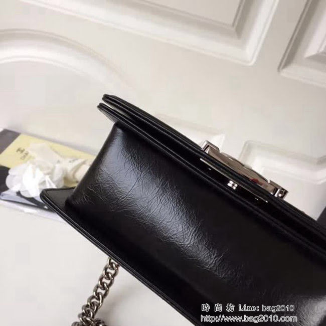 香奈兒CHANELCHANE2018FW款皺紋小牛皮單肩斜挎鏈條包 DSC2027
